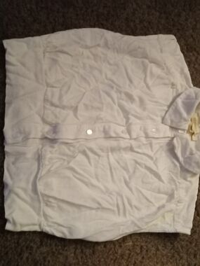 Monteau White Casual Button-Down Shirt
